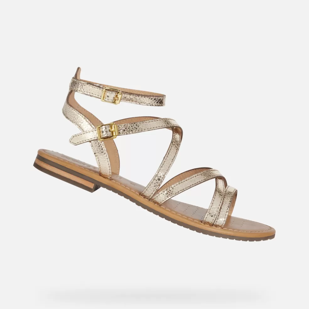 Geox SOZY S MULHER - SANDÁLIAS de mulher ouro Flash Sale