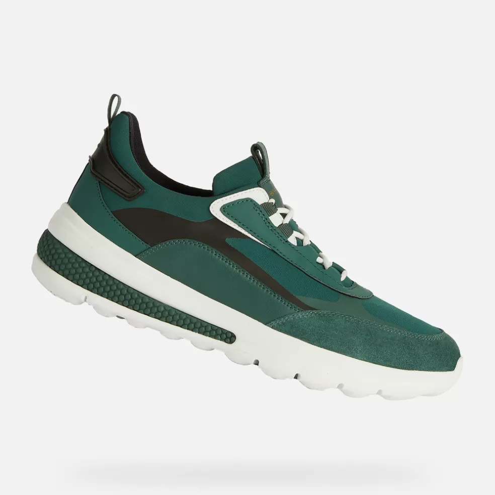 Geox SPHERICA ACTIF HOMEM - SNEAKERS de homem verde escuro Cheap