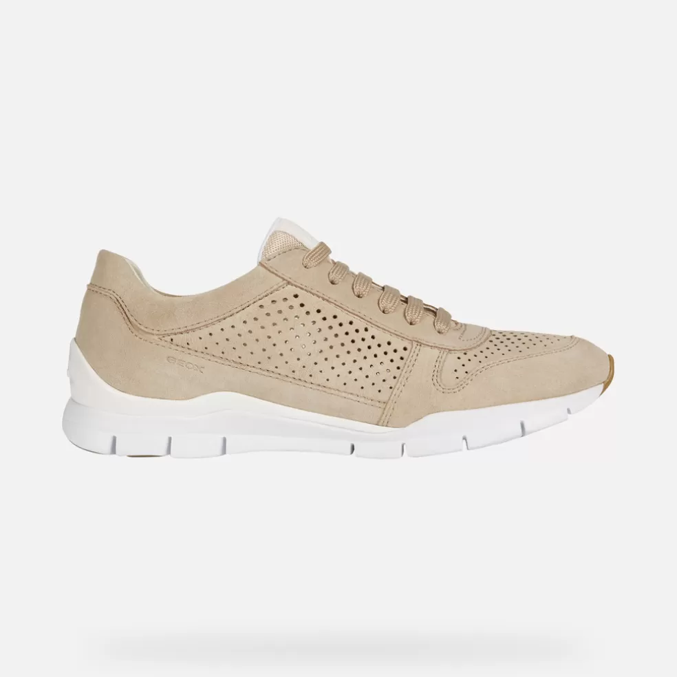 Geox SUKIE MULHER - SNEAKERS de mulher pardo claro Outlet