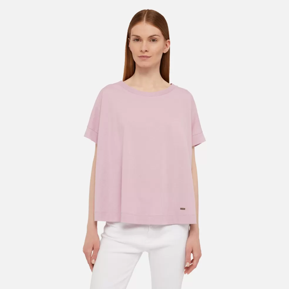 Geox T-SHIRT MULHER - T-SHIRTS E POLOS de mulher rosa antigo Store