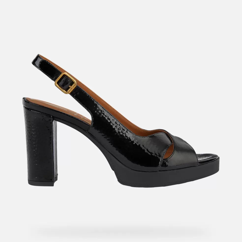 Geox WALK PLEASURE 85S MULHER - SANDÁLIAS de mulher preto Fashion