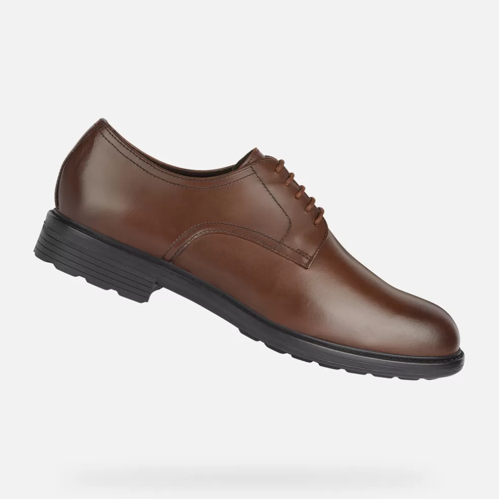 Geox WALK PLEASURE HOMEM - SAPATOS ELEGANTES de homem conhaque Shop