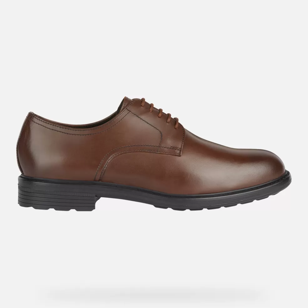 Geox WALK PLEASURE HOMEM - SAPATOS ELEGANTES de homem conhaque Shop