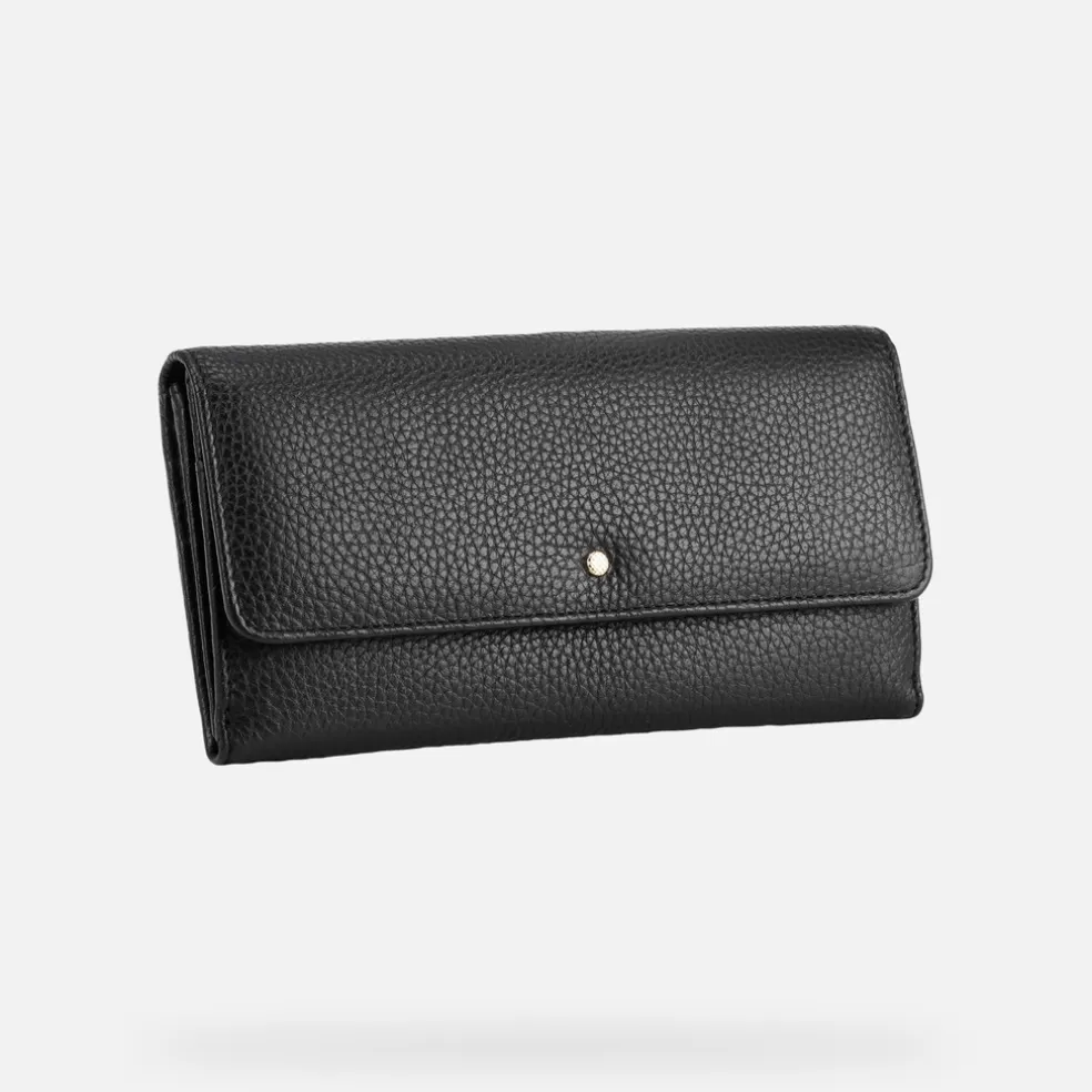 Geox WALLET MULHER - CARTEIRAS de mulher preto Shop