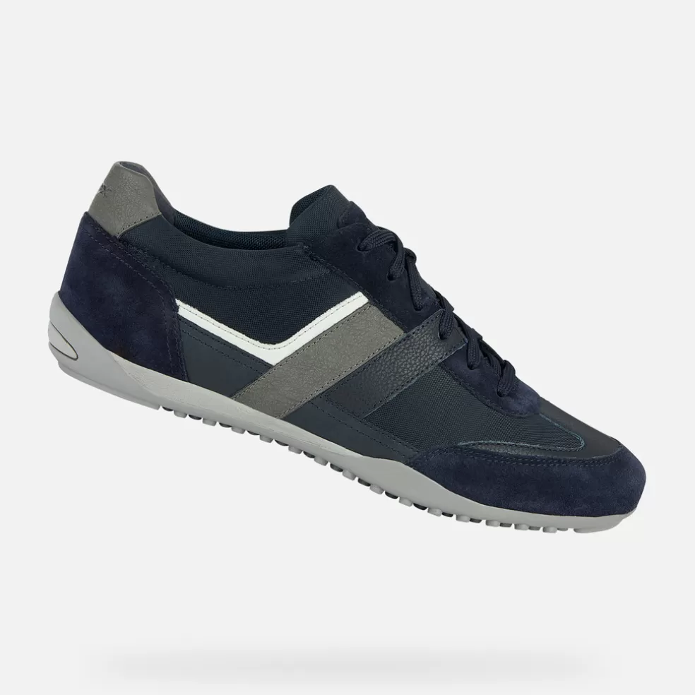 Geox WELLS HOMEM - SNEAKERS de homem azul marinho Hot